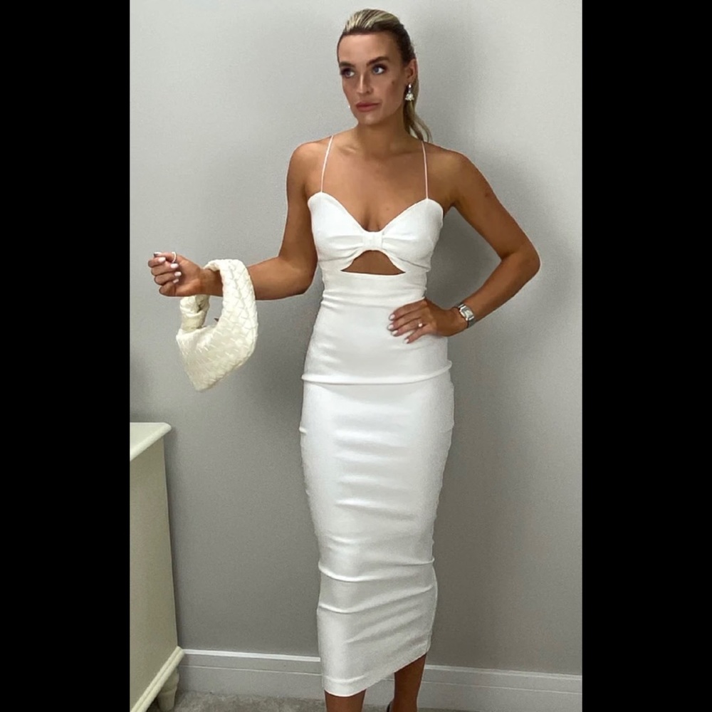 Vesper Posey Ivory Midi Dress